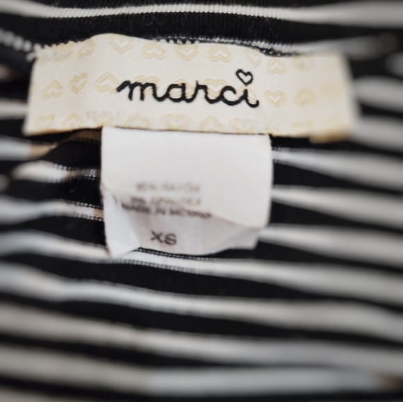 Black & White Striped Short Sleeve Body Suit XS - Picture 4 of 4